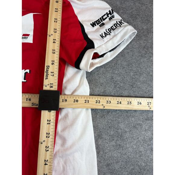 Puma Official Scuderia Ferrari F1 T Shirt Mens XL Red White Santander Weichai - Picture 6 of 10